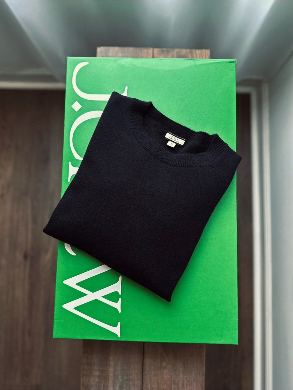 J. Crew 100% Cashmere Women's Black Crewneck Sweater Size S Excellent condition